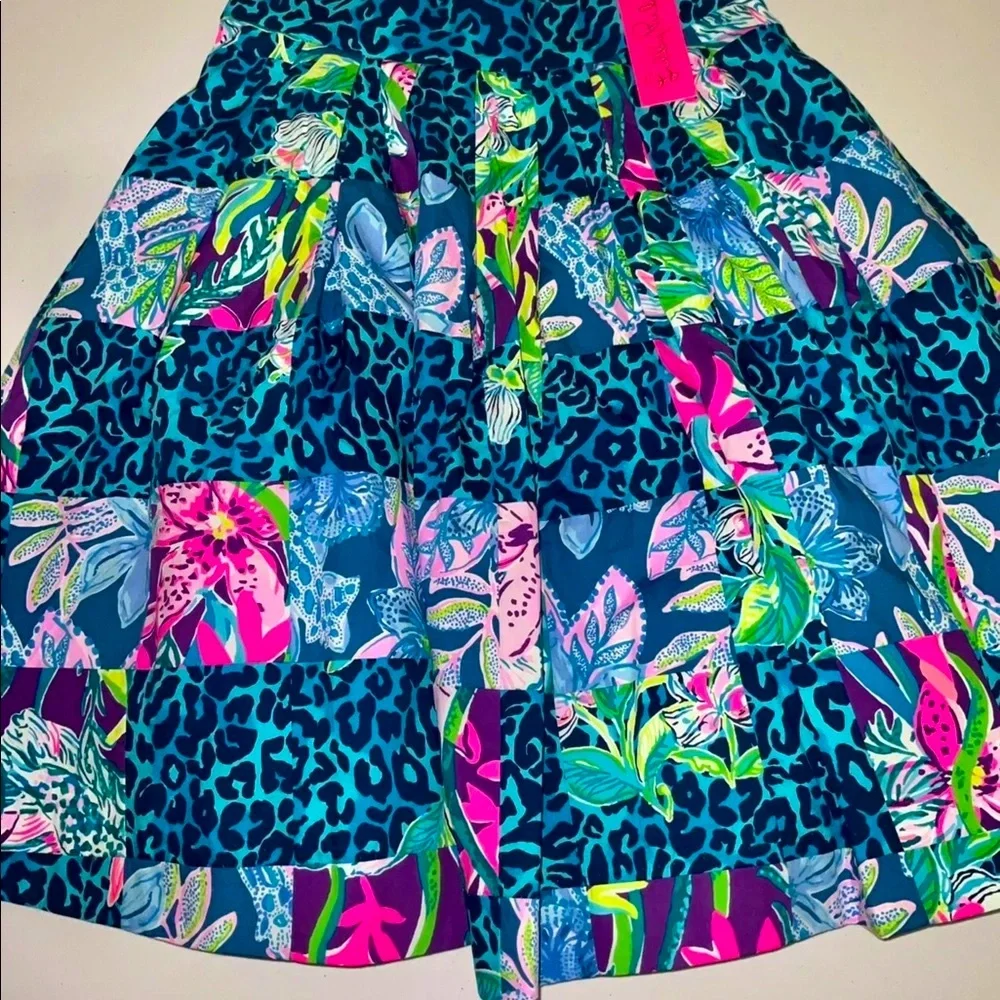 Lilly Pulitzer NWT Bryant Skirt Pop Up Lilly's Party Patch 🦄